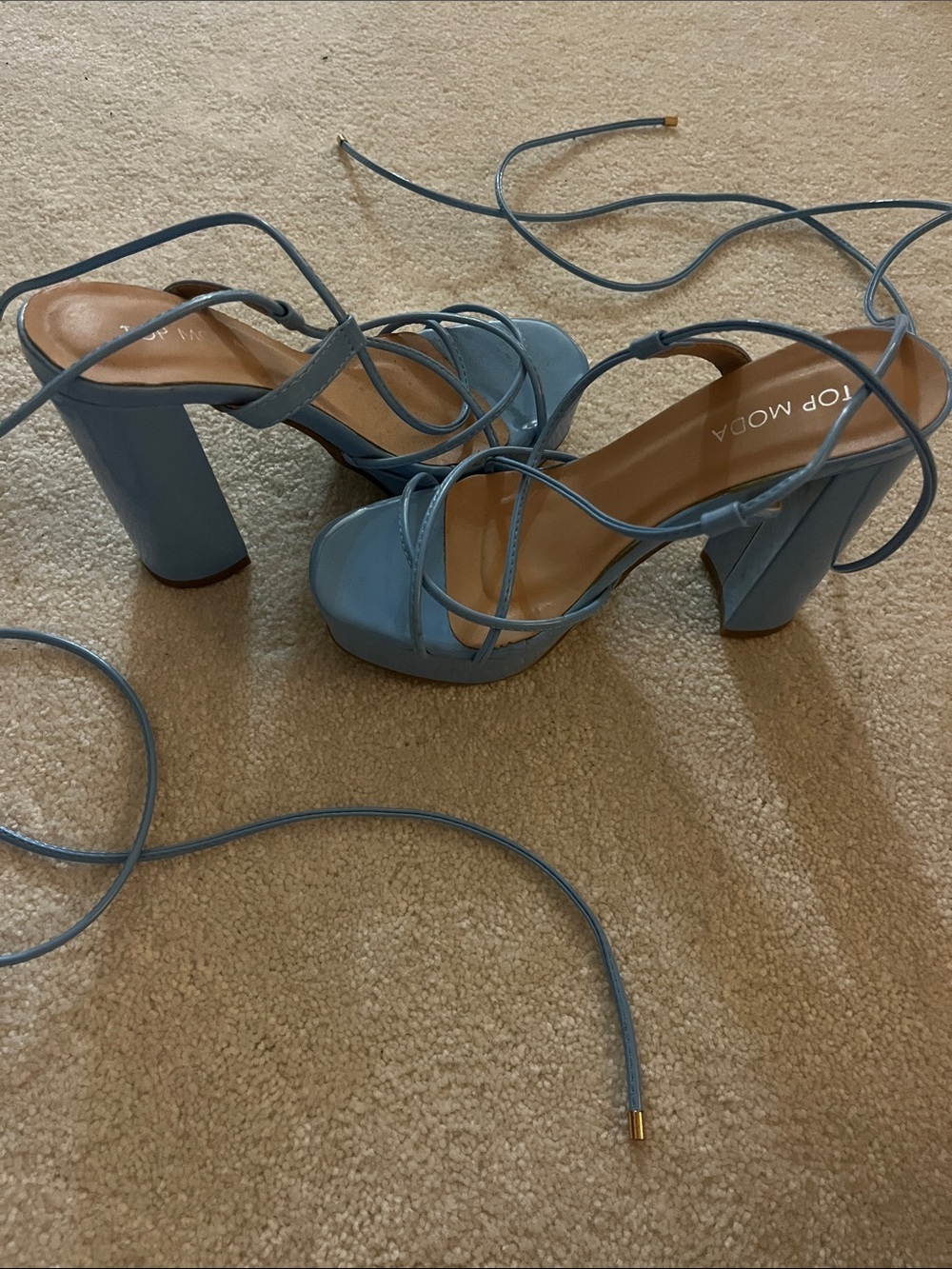 Top Moda blue heels